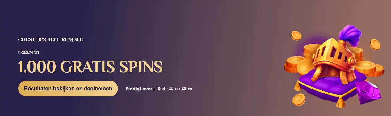 Free spins uit het loyaliteitsprogramma van Spinchester